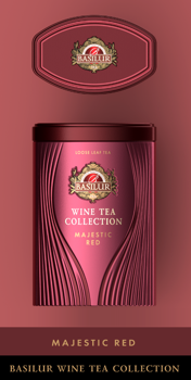 cumpără Basilur Wine Tea  MAJESTIC RED, Ceai negru, 75g în Chișinău 