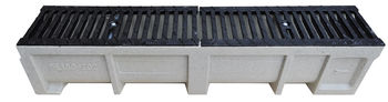 купить Решетка канализационная чугунная (2 шт.) с лотком бетонным 1000x200x200 мм EN124 C250 в Кишинёве 