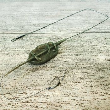 Карповый монтаж "Method Arc Flat" , вес 70 грамм,крючки "Carp Hook" (ТЕФЛОН) 