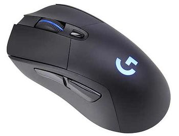 Logitech G703 Lightspeed HERO Wireless Gaming Mouse, RGB Lighting, Sensor HERO 16K, Buttons: 6, Resolution:100–16,000 dpi, Connection: Wired/Wireless, 910-005640 (mouse/мышь)