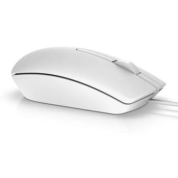 Mouse Dell MS116, Optical, 1000dpi, 3 buttons, Ambidextrous, White, USB 