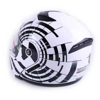 Casca moto inchisa VIRTUE MD-903 marime M zebra 