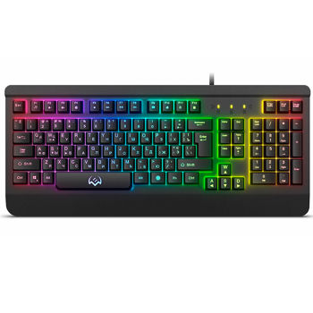 Игровая клавиатура SVEN KB-G9450 Gaming Keyboard, Software for keys programming and backlighting management, Metal Plate, 104 keys, 12 Fn-keys, Rus, 1.8m, USB, Black (tastatura/клавиатура)