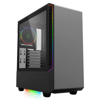 купить Case ATX GAMEMAX Panda T802, 1x120mm ARGB fan, 3xARGB LED strip, PWM/Rainbow HUB, USB3.0, TG, Black в Кишинёве 