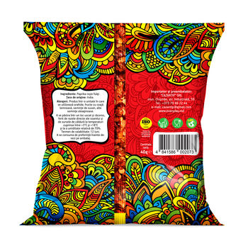 Paprika roșie fulgi Indian Spices, 40g 