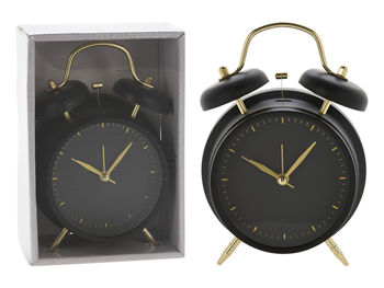 Часы-будильник металл D11cm 