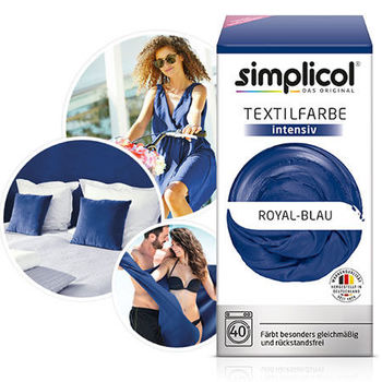 SIMPLICOL Intensiv - Royal-Blau, Vopsea pentru haine si textile in masina de spalat, Royal-Blau 