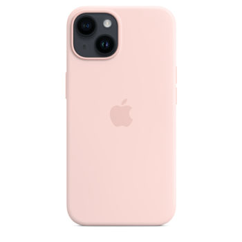 Original iPhone 14 Silicone Case with MagSafe - Chalk Pink, Model A2910 