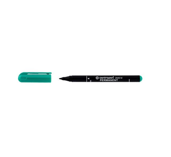 Маркер Centropen Permanent 1 мм, зелёный 