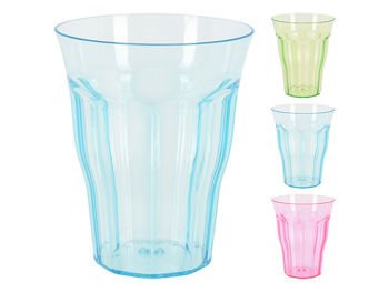 Pahar pentru bauturi 500ml, 11cm, 3culori, plastic 