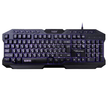 Gaming Keyboard Qumo Fallen II, Multimedia, Anti-ghosting, Backlight, Black, USB 