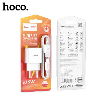 Hoco C106A Leisure single port charger set(Micro)(EU) 