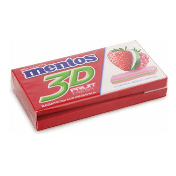 cumpără Mentos 3D Fruit Fresh capsuna-mar-malina 33g în Chișinău 
