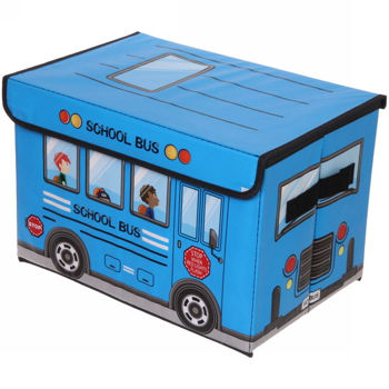 Coș de jucării „School Bus” Blue 