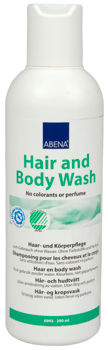ABENA Гель для мытья волос и тела без воды, без красителей и отдушек, 200 мл 