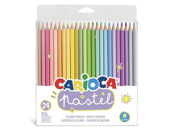 Набор карандашей цветных 24шт Carioca Pastel 