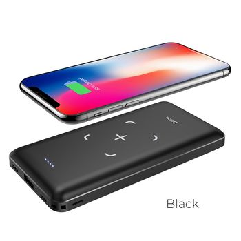 Hoco J50 Surf wireless charging mobile power bank(10000mAh) [Black] 