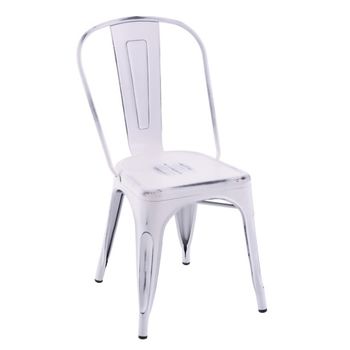 купить Металлический стул 530x480x1250 мм, матовый белый в Кишинёве 