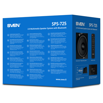 Speakers SVEN "SPS-725" Bluetooth, Remote, Black, 50w 