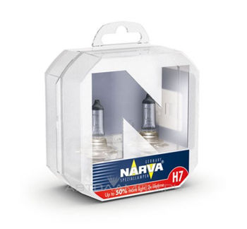 NARVA H7 Range Power +50% Double Life12V 55W 3300K (2 Lampi) 
