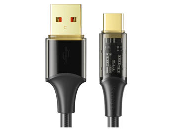 Mcdodo Cable USB to Type-C Amber 6A 1.8m, Black 