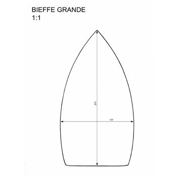 Профессиональная защитная подошва для утюга Bieffe 1.7 кг 