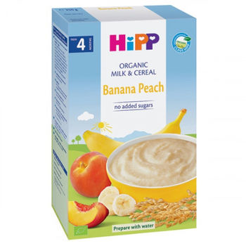 купить Hipp каша пшеничная молочная с бананом и персиком, 4+мес. 250г в Кишинёве 