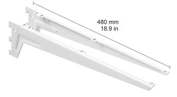 cumpără Clemă unghiulară 480 mm, 1 pereche, alb în Chișinău 