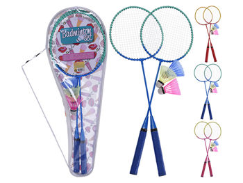 Set de palete pentru badminton 66 cm si 3 fluturasi 