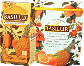 Черный чай Basilur Magic Fruits,  Mango & Pineapple, 100 г 