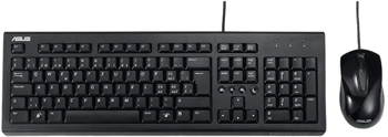 Комплект клавиатура + мышь ASUS U2000, проводной, черный 
