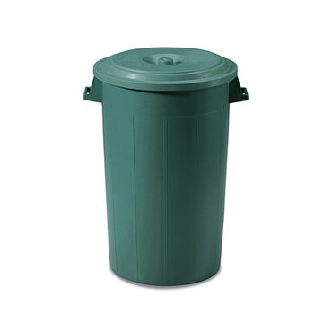 купить Урна мусорная с крышкой 100 л, пластиковая (зеленая лазурная)  STP в Кишинёве 