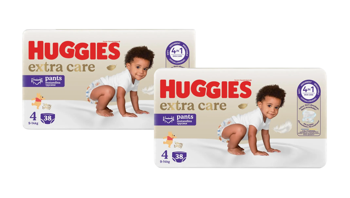 cumpără 1 Set 2 pachete scutece-chiloțel Huggies Extra Care Pants  Mega 4  (9-14 kg), 38 buc în Chișinău 