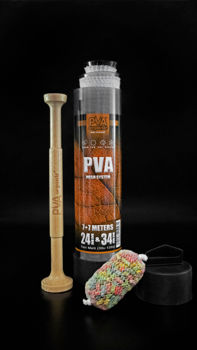 PVA sistema KATRAN mesh system + wood plunger 24+34mm/7+7m 