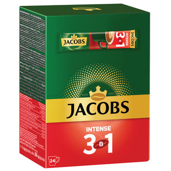 Cafea Jacobs "Intense" 3 in 1  (24 plicuri) 