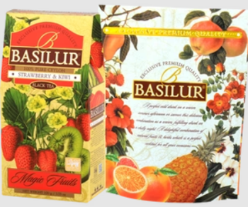 Черный чай Basilur Magic Fruits,  Strawberry & Kiwi, 100 г 