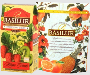 Ceai negru  Basilur Magic Fruits,  Strawberry & Kiwi, 100 g 