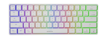 Genesis Mechanical Keyboard Thor 660 US Layout Wireless RGB Backlight White Gateron, Red 