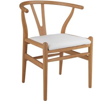 купить Деревянный стул с кожаным сиденьем, 590x550x790 мм в Кишинёве 