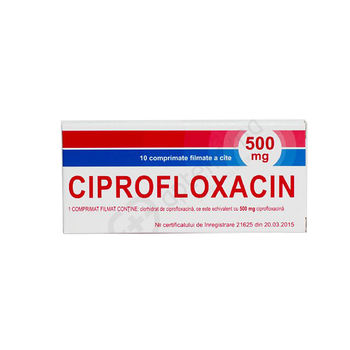 cumpără Ciprofloxacin 500mg comp. N10 în Chișinău 