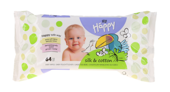 Влажные салфетки Bella Baby Happy Silk & Cotton 64 шт. 
