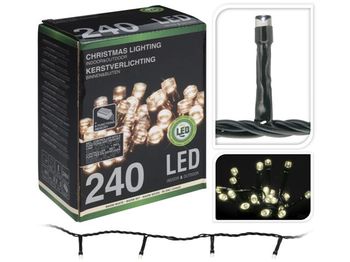 Luminite de Craciun "Fir" 240LED alb-cald, 24m fir verde, 8reg, in/out 