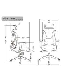 купить Кресло ERGO CHAIR  grey в Кишинёве 