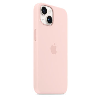 Original iPhone 14 Silicone Case with MagSafe - Chalk Pink, Model A2910 