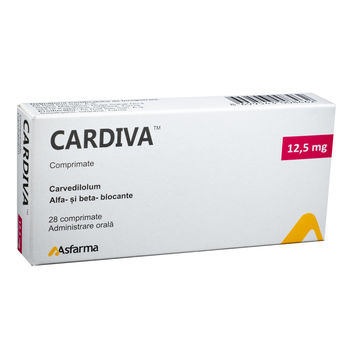 cumpără Cardiva 12.5mg comp. N14x2 în Chișinău 