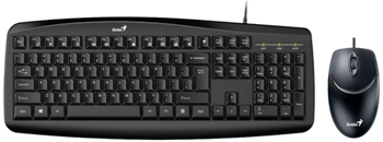 Комплект клавиатуры и мыши Genius Smart KM-200, проводной, черный 
