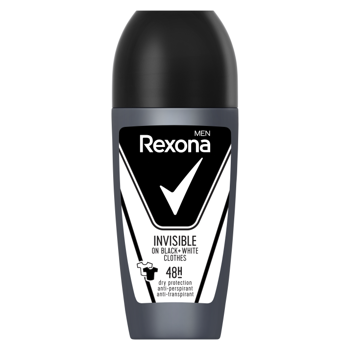 Antiperspirant Rexona Roll On  Men Invisible Black&White 50 ml 