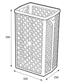 Coș gunoi hîrtie 40 L 