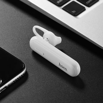 Bluetoth Mono Headset Hoco E36 White 