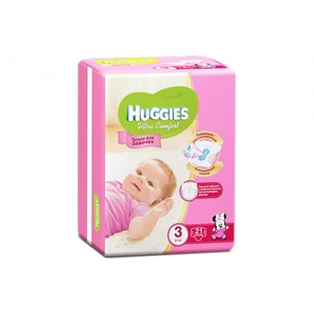 cumpără Huggies Ultra Comfort Small Pack pentru fetițe  (5-9kg)  N21 în Chișinău 